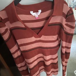 striped ribbed long sleeve